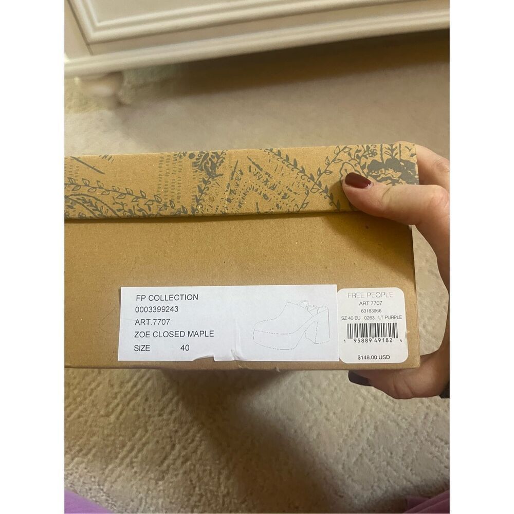 NIB Free People Zoe Closed Toe Wrap Platforms - Picture 7 of 8